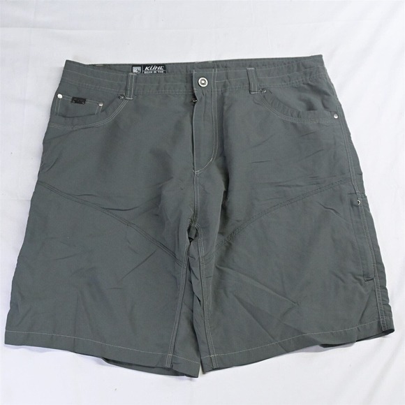 KUHL 38 x 11" Dark Gray Outdoor Zip Pocket Cargo‎ Shorts - Picture 1 of 5